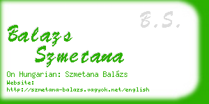 balazs szmetana business card